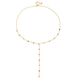 Alora Dangling Gemstone Necklace - ILLUSIVE JEWELS USA