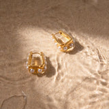 Amara Pearl Huggies - ILLUSIVE JEWELS USA