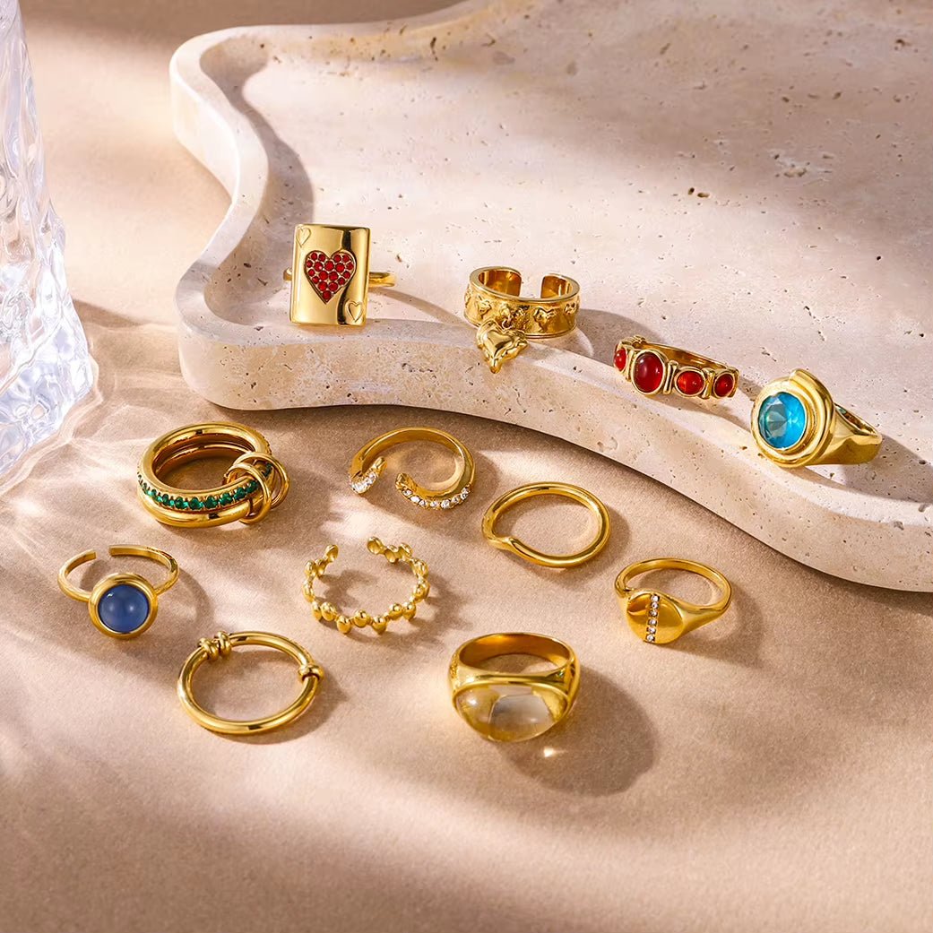 Asha Gold Ring - ILLUSIVE JEWELS USA