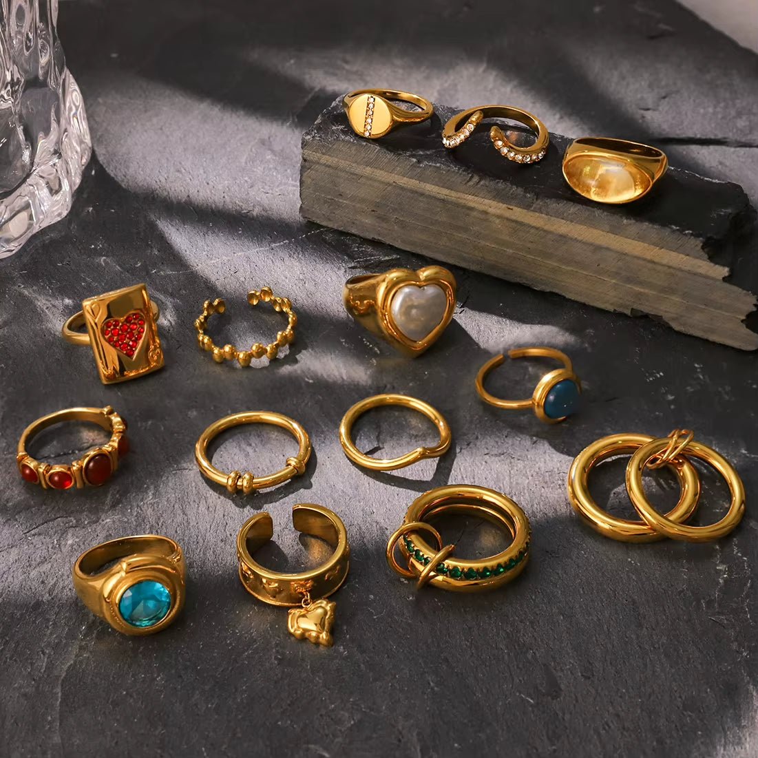 Asha Gold Ring - ILLUSIVE JEWELS USA
