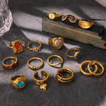 Asha Gold Ring - ILLUSIVE JEWELS USA
