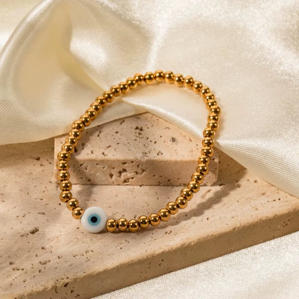 Beaded Eye Bracelet - ILLUSIVE JEWELS USA