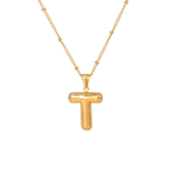 Bubble Letter Initial Necklace - ILLUSIVE JEWELS USA