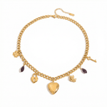 Charms & Heart Necklace - ILLUSIVE JEWELS USA