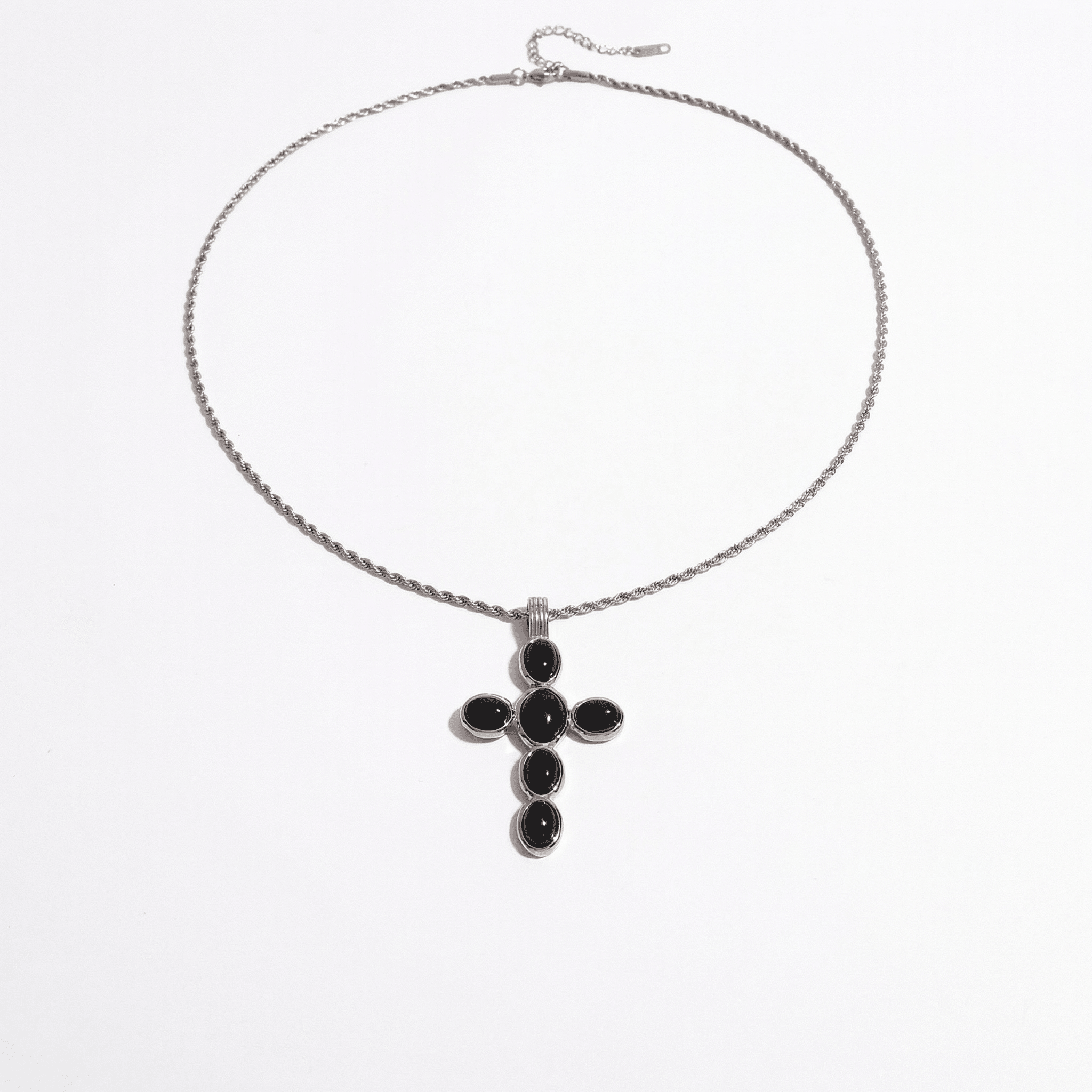 Clea Silver Cross Necklace - ILLUSIVE JEWELS USA