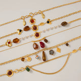 Cleo Gold Bead Necklace - ILLUSIVE JEWELS USA