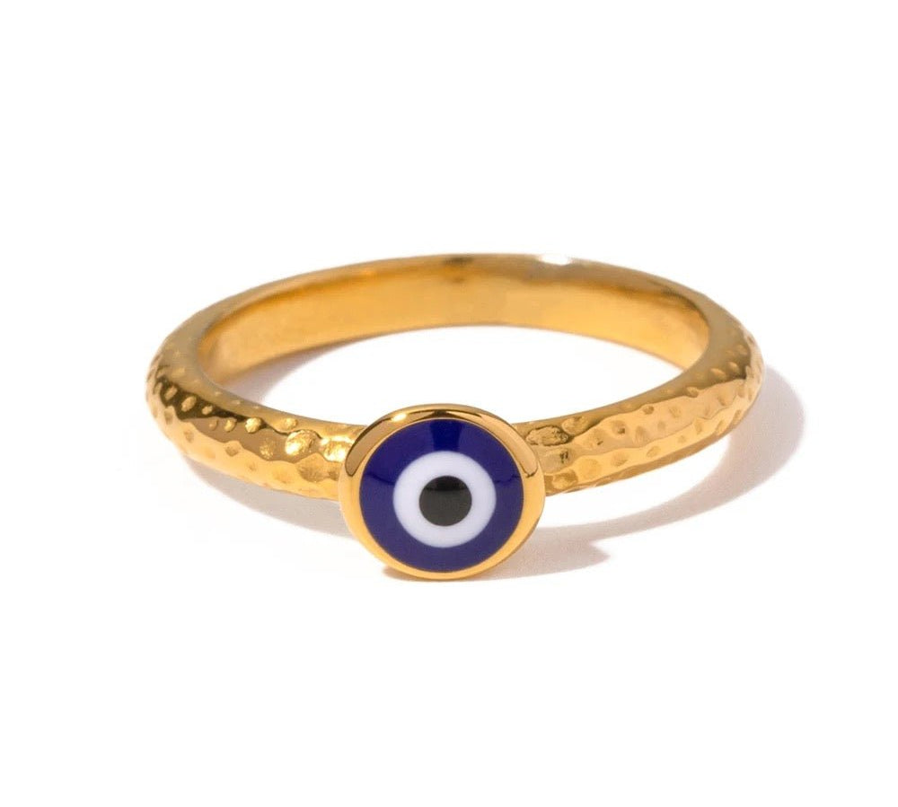 Dainty Evil Eye Ring - ILLUSIVE JEWELS USA