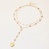 Elara Gold Heart Locket Necklace - ILLUSIVE JEWELS USA