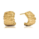 Etta Gold Stud Earrings - ILLUSIVE JEWELS USA