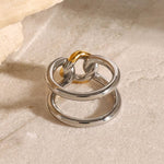 Gia Link Ring - ILLUSIVE JEWELS USA