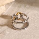 Gia Link Ring - ILLUSIVE JEWELS USA