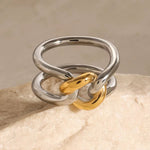 Gia Link Ring - ILLUSIVE JEWELS USA