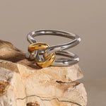 Gia Link Ring - ILLUSIVE JEWELS USA
