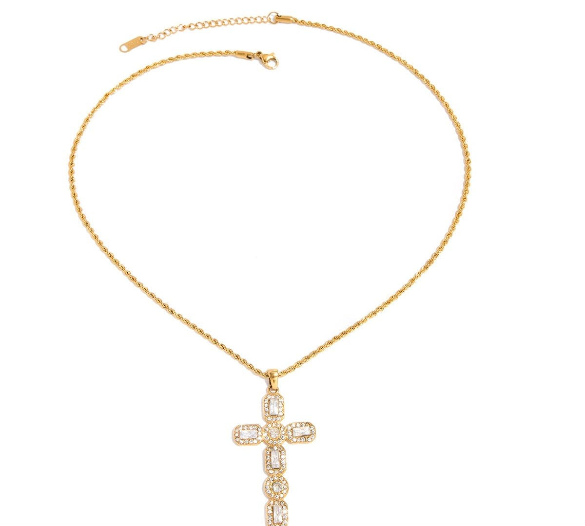 Gold Cross Necklace - ILLUSIVE JEWELS USA