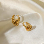 Gold Heart Earrings - ILLUSIVE JEWELS USA