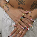 Gold Star Ring - ILLUSIVE JEWELS USA
