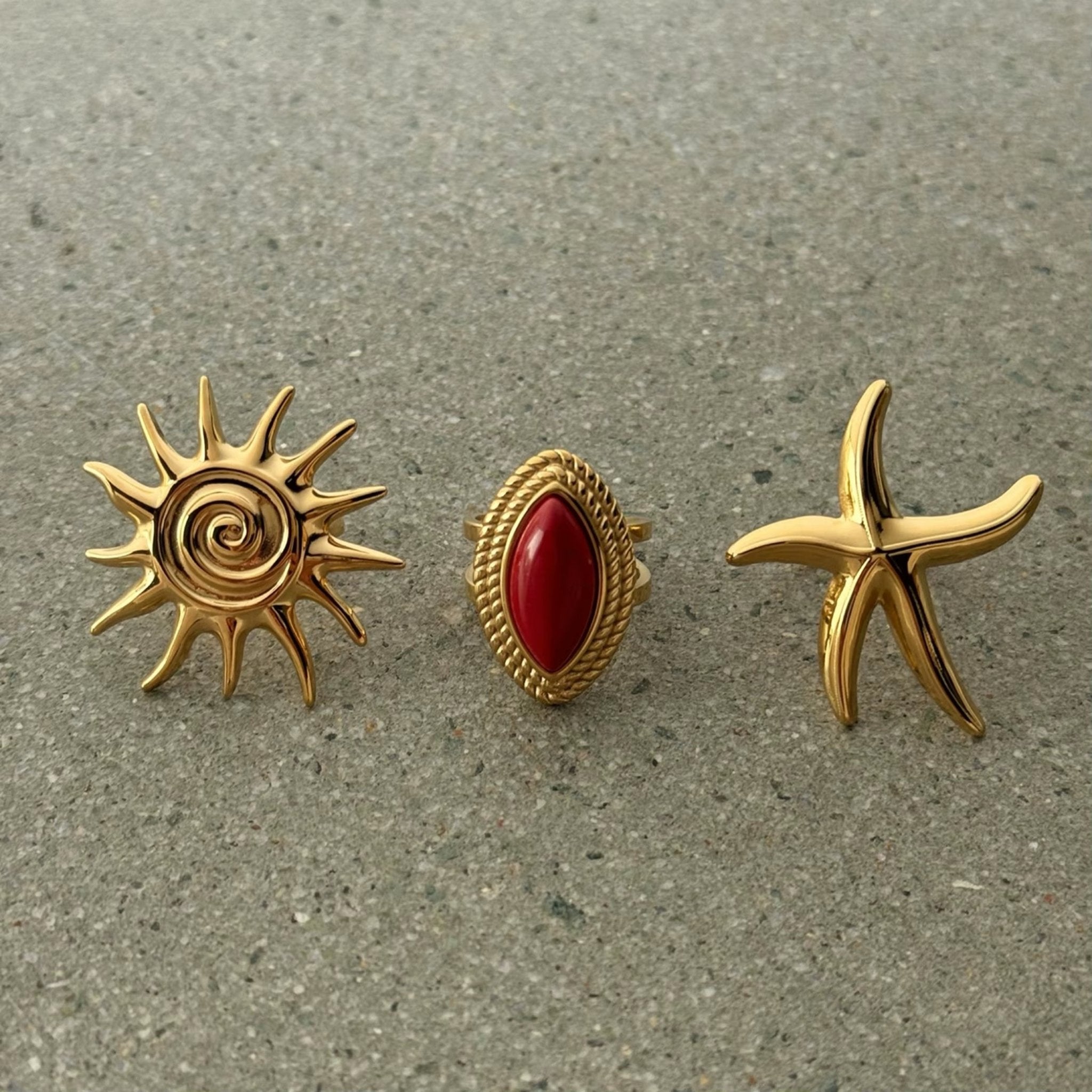 Gold Sunshine Ring - ILLUSIVE JEWELS USA