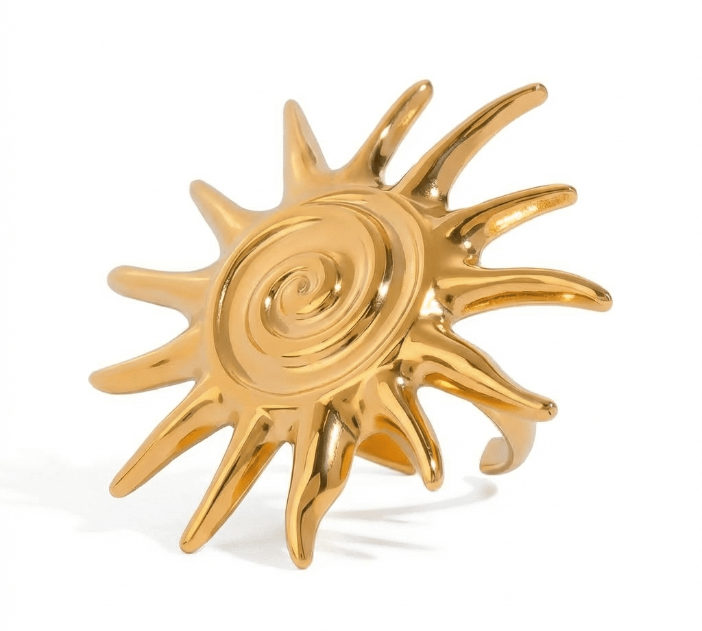 Gold Sunshine Ring - ILLUSIVE JEWELS USA