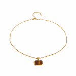 Gold Tiger Eye Pendant Necklace - ILLUSIVE JEWELS USA