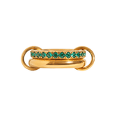 Green Stack It Ring - ILLUSIVE JEWELS USA
