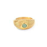 Green Stone Ring - ILLUSIVE JEWELS USA