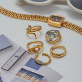 Iris Gold Wrap Ring - ILLUSIVE JEWELS USA