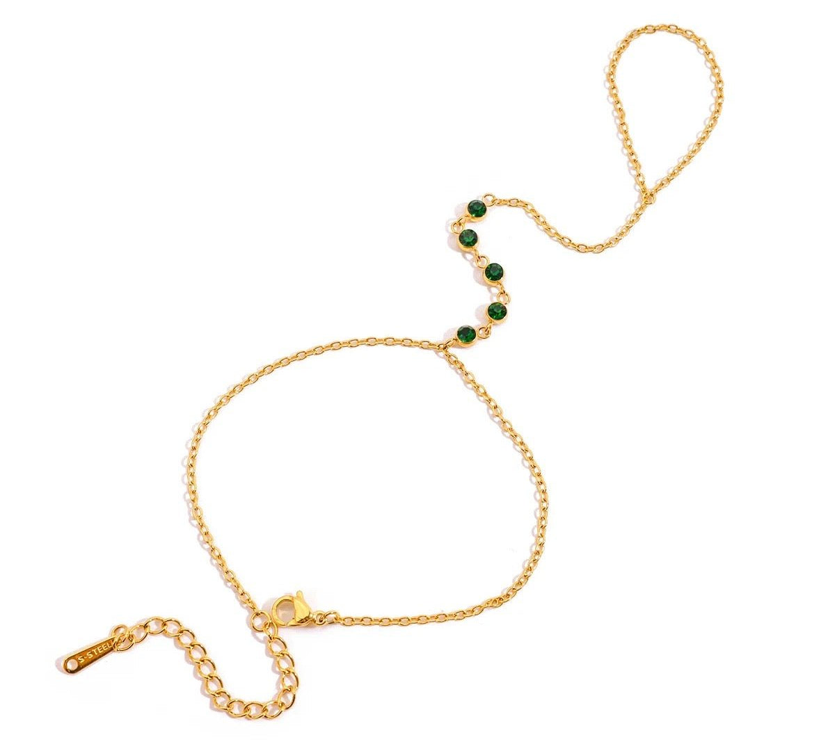 Jade Hand Chain - ILLUSIVE JEWELS USA