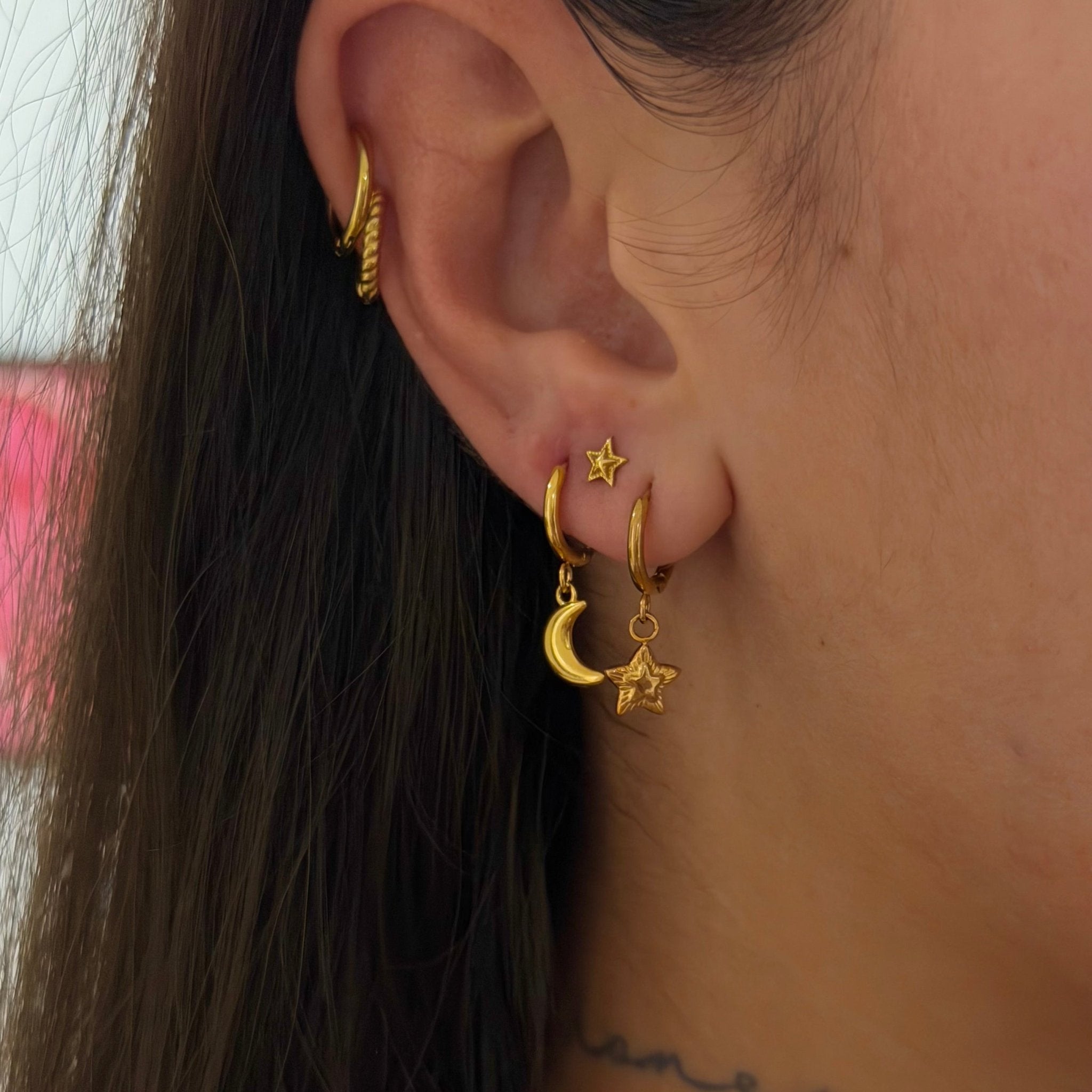 Lunar Huggie Earrings Set - ILLUSIVE JEWELS USA