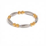 Nina Mixed Metal Bead Ring - ILLUSIVE JEWELS USA