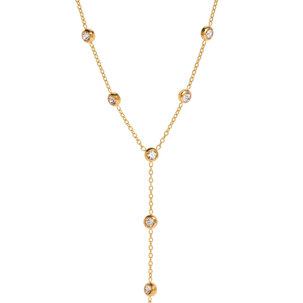 Nova Dangling Gemstone Necklace - ILLUSIVE JEWELS USA