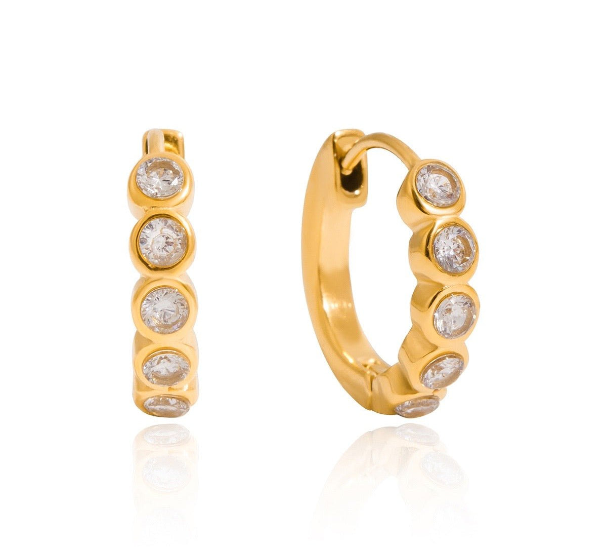 Nova Gold Hoop Earrings - ILLUSIVE JEWELS USA