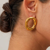 Organic Studs Earrings - ILLUSIVE JEWELS USA