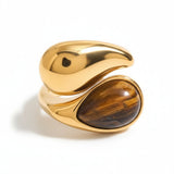 Pearl Chunky Gold Ring - ILLUSIVE JEWELS USA