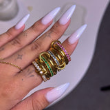 Pink Stack It Ring - ILLUSIVE JEWELS USA