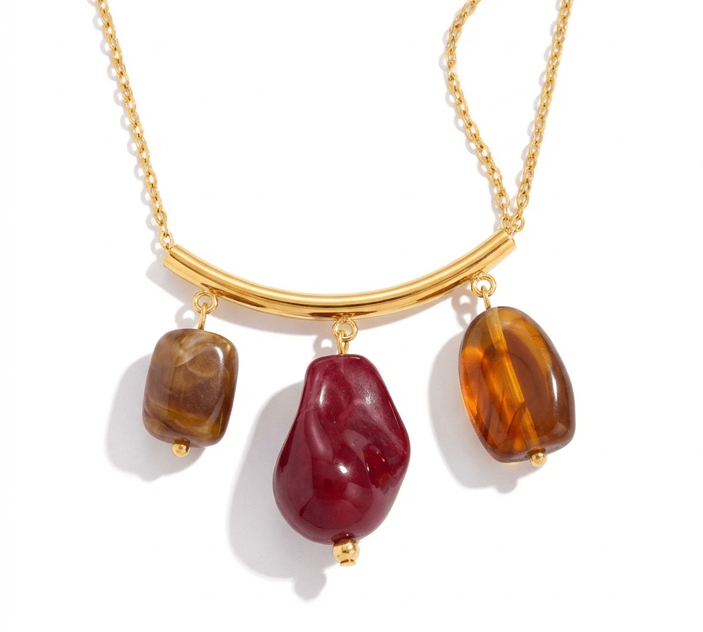 Reina Gold Charm Necklace - ILLUSIVE JEWELS USA
