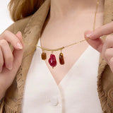 Reina Gold Charm Necklace - ILLUSIVE JEWELS USA
