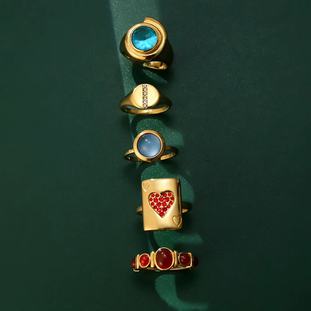 Romy Gold Heart Ring - ILLUSIVE JEWELS USA