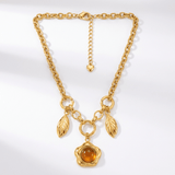 Sienna Gold Charm Necklace - ILLUSIVE JEWELS USA