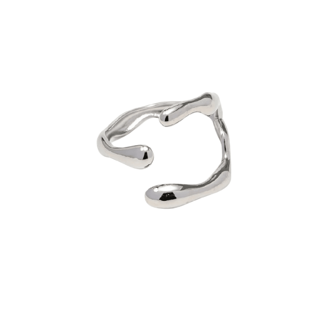 Silver Geometric Ring - ILLUSIVE JEWELS USA