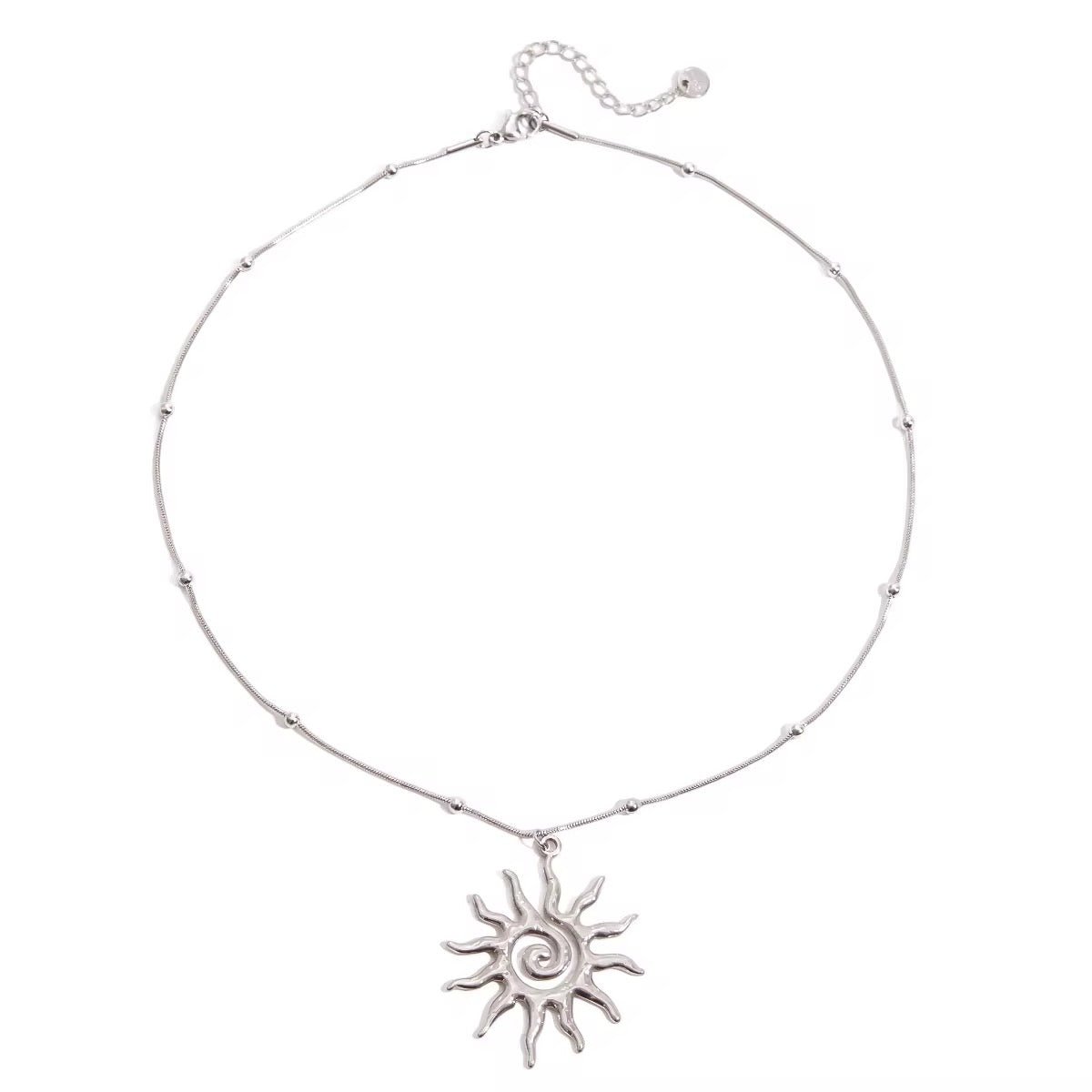 Silver Sunshine Necklace - ILLUSIVE JEWELS USA