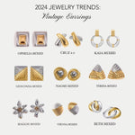 Sloane Mixed Metal Stud Earrings - ILLUSIVE JEWELS USA