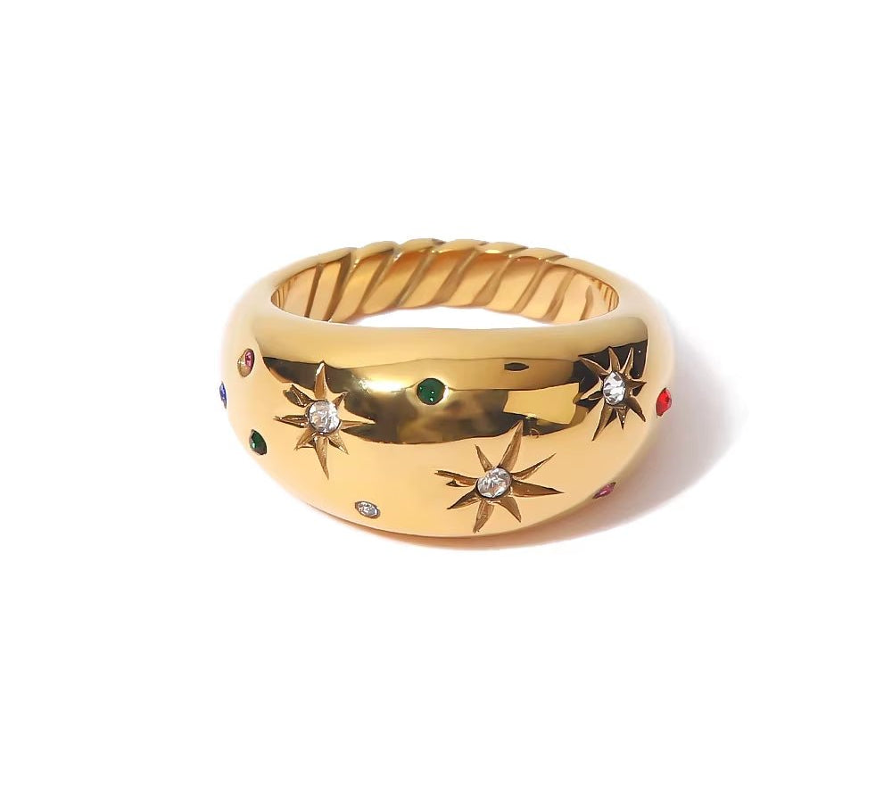 Starburst Rope Ring - ILLUSIVE JEWELS USA