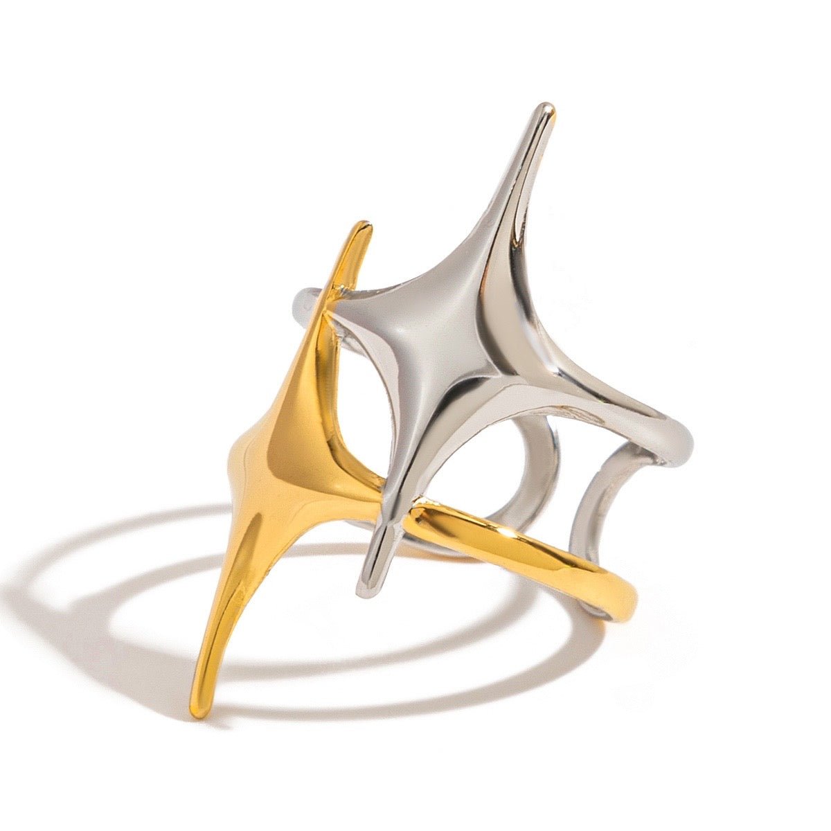 Starla Mixed Metal Ring - ILLUSIVE JEWELS USA