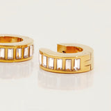 Sutton Baguette Hoops - ILLUSIVE JEWELS USA