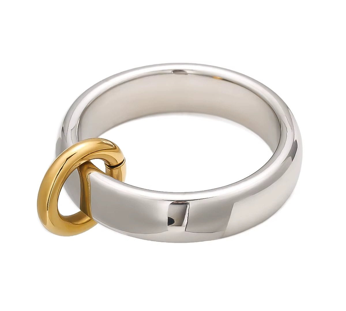 Veda Mixed Metal Charm Ring - ILLUSIVE JEWELS USA